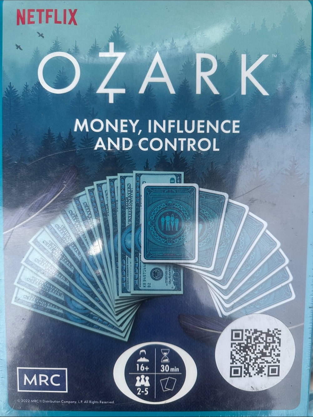 Netflix Ozark Card Game - Teal and Navy Blue